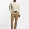 Quarter-zip sweater in cotton