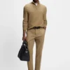 Quarter-zip sweater in cotton
