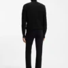 Quarter-zip sweater in cotton