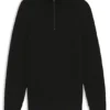 Quarter-zip sweater in cotton