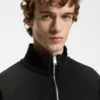 Quarter-zip sweatshirt in a cotton blend