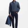 Quarter-zip sweatshirt in a cotton blend