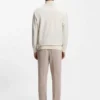 Quarter-zip sweatshirt in a cotton blend