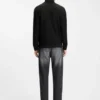 Quarter-zip sweatshirt in a cotton blend