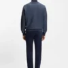 Quarter-zip sweatshirt in a cotton blend