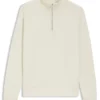 Quarter-zip sweatshirt in a cotton blend