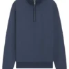 Quarter-zip sweatshirt in a cotton blend
