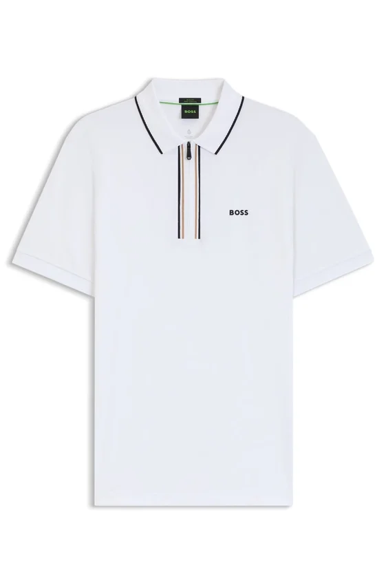 Quick-dry polo shirt in stretch cotton Quick-dry polo shirt in stretch cotton