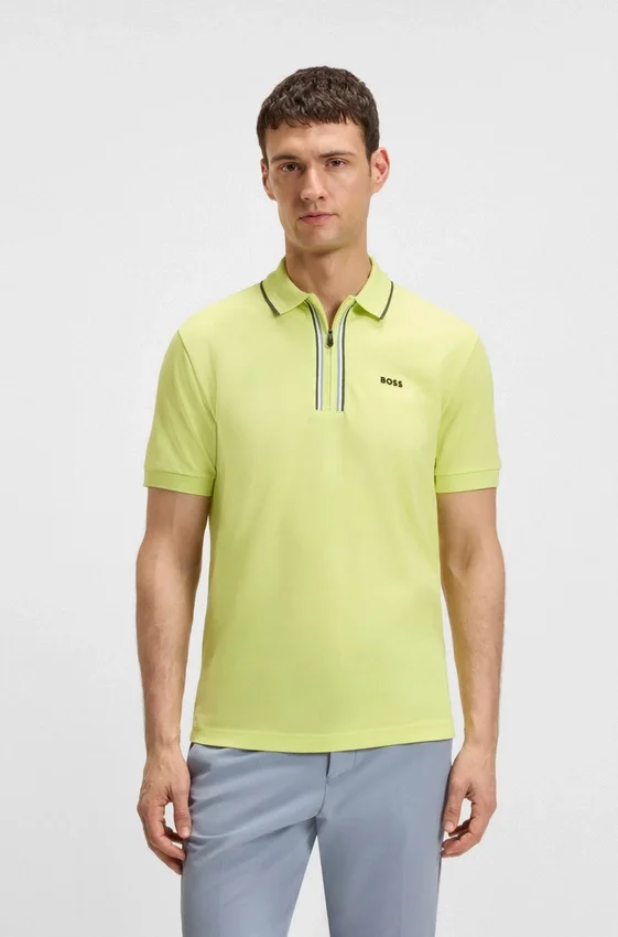 Quick-dry polo shirt in stretch cotton Quick-dry polo shirt in stretch cotton