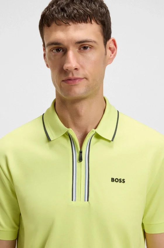 Quick-dry polo shirt in stretch cotton Quick-dry polo shirt in stretch cotton
