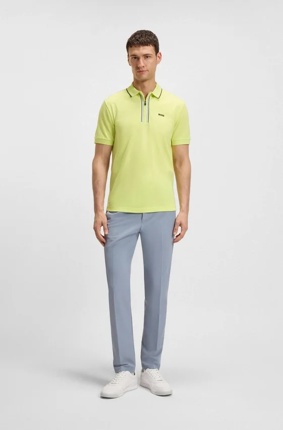 Quick-dry polo shirt in stretch cotton Quick-dry polo shirt in stretch cotton