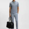 Quick-dry polo shirt in stretch cotton Quick-dry polo shirt in stretch cotton
