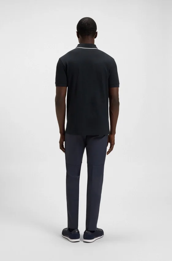 Quick-dry polo shirt in stretch cotton Quick-dry polo shirt in stretch cotton