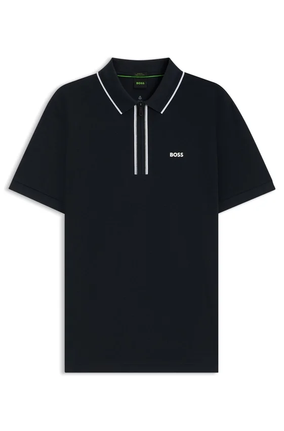 Quick-dry polo shirt in stretch cotton Quick-dry polo shirt in stretch cotton