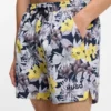 Quick-dry swim shorts with all-over print