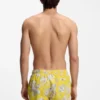 Quick-dry swim shorts with all-over print