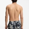 Quick-dry swim shorts with all-over print