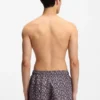 Quick-dry swim shorts with all-over print