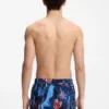Quick-dry swim shorts with all-over print