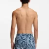 Quick-dry swim shorts with all-over print