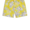 Quick-dry swim shorts with all-over print