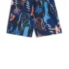 Quick-dry swim shorts with all-over print
