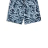 Quick-dry swim shorts with all-over print