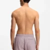 Quick-dry swim shorts with printed stacked logo