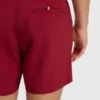 Quick-dry swim shorts with vertical logo print