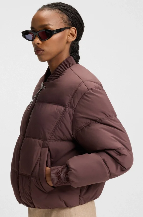 Quilted jacket with water-repellent finish Quilted jacket with water-repellent finish