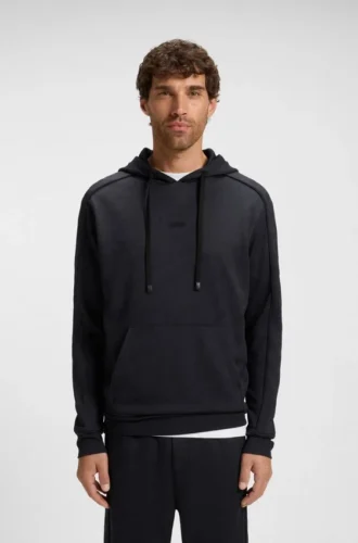 Quilted-jacquard hoodie in a regular fit