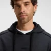 Quilted-jacquard hoodie in a regular fit Quilted-jacquard hoodie in a regular fit