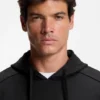 Quilted-jacquard hoodie in a regular fit Quilted-jacquard hoodie in a regular fit