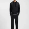 Quilted-jacquard hoodie in a regular fit Quilted-jacquard hoodie in a regular fit