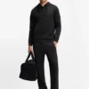 Quilted-jacquard hoodie in a regular fit Quilted-jacquard hoodie in a regular fit
