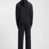 Quilted-jacquard hoodie in a regular fit Quilted-jacquard hoodie in a regular fit