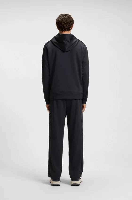 Quilted-jacquard hoodie in a regular fit Quilted-jacquard hoodie in a regular fit