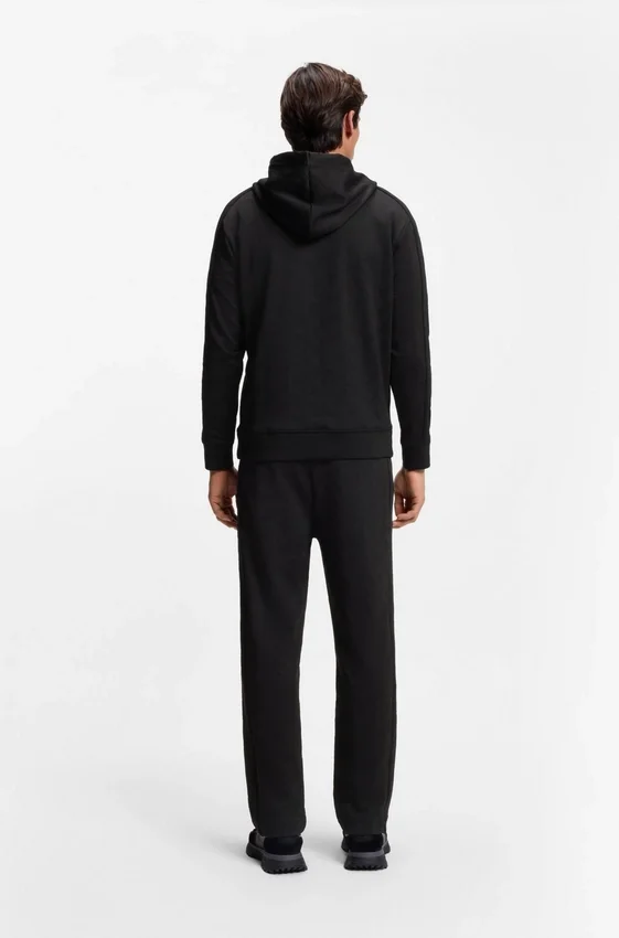 Quilted-jacquard hoodie in a regular fit Quilted-jacquard hoodie in a regular fit