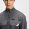 Quilted-jacquard sweatshirt in a relaxed fit Quilted-jacquard sweatshirt in a relaxed fit