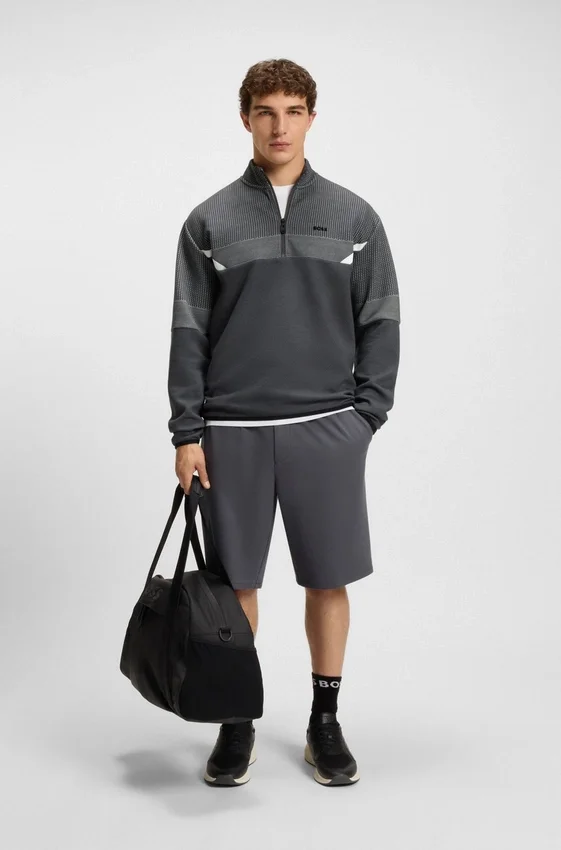 Quilted-jacquard sweatshirt in a relaxed fit Quilted-jacquard sweatshirt in a relaxed fit