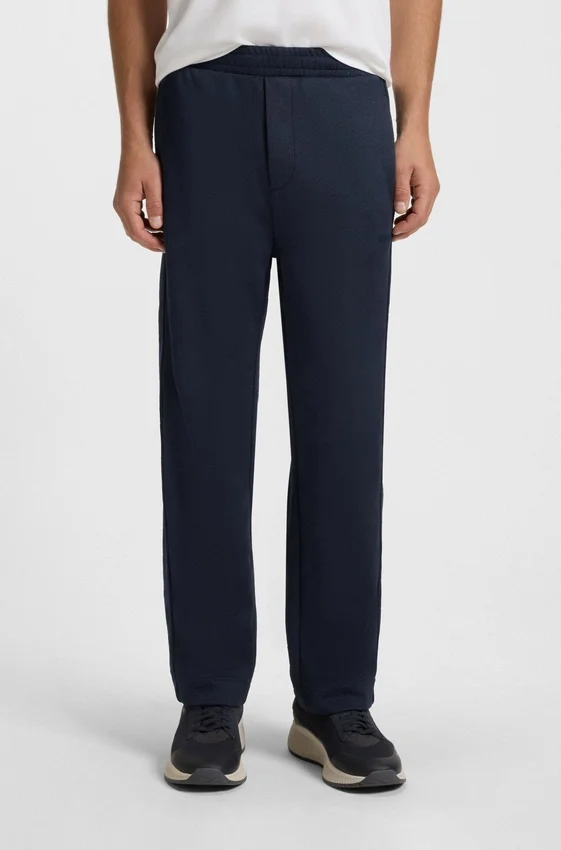 Quilted-jacquard tracksuit bottoms in a regular fit Quilted-jacquard tracksuit bottoms in a regular fit