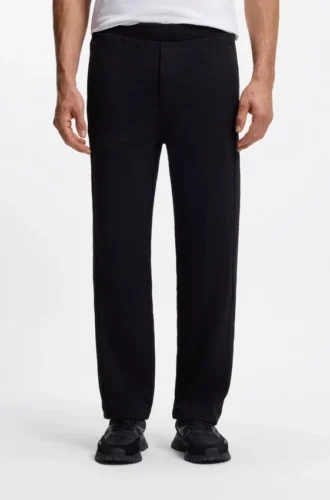 Quilted-jacquard tracksuit bottoms in a regular fit Quilted-jacquard tracksuit bottoms in a regular fit