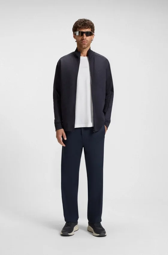 Quilted-jacquard tracksuit bottoms in a regular fit Quilted-jacquard tracksuit bottoms in a regular fit