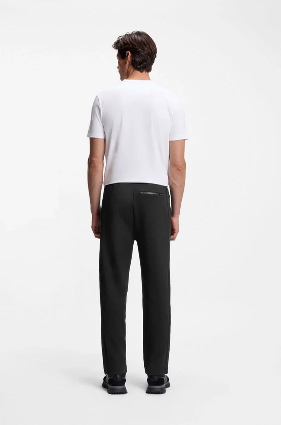Quilted-jacquard tracksuit bottoms in a regular fit Quilted-jacquard tracksuit bottoms in a regular fit