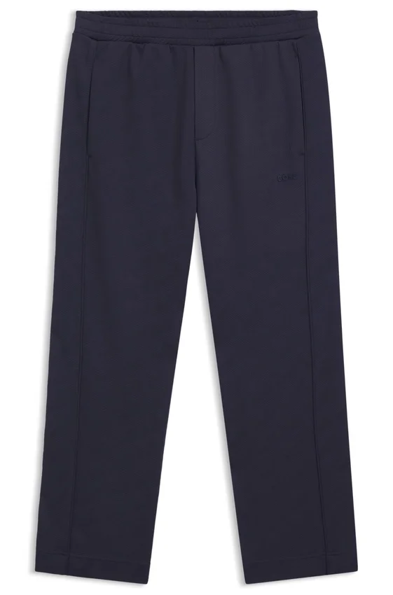 Quilted-jacquard tracksuit bottoms in a regular fit Quilted-jacquard tracksuit bottoms in a regular fit