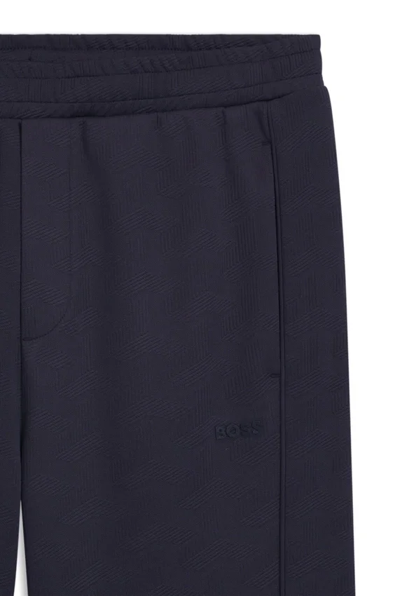 Quilted-jacquard tracksuit bottoms in a regular fit Quilted-jacquard tracksuit bottoms in a regular fit