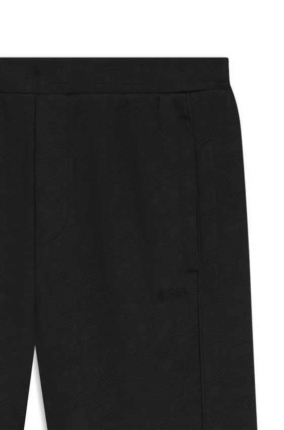 Quilted-jacquard tracksuit bottoms in a regular fit Quilted-jacquard tracksuit bottoms in a regular fit