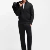 Quilted-jacquard zip-up sweatshirt in a regular fit