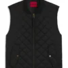 Quilted-satin gilet with water-repellent finish Quilted-satin gilet with water-repellent finish