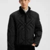 Quilted-satin jacket with water-repellent finish Quilted-satin jacket with water-repellent finish